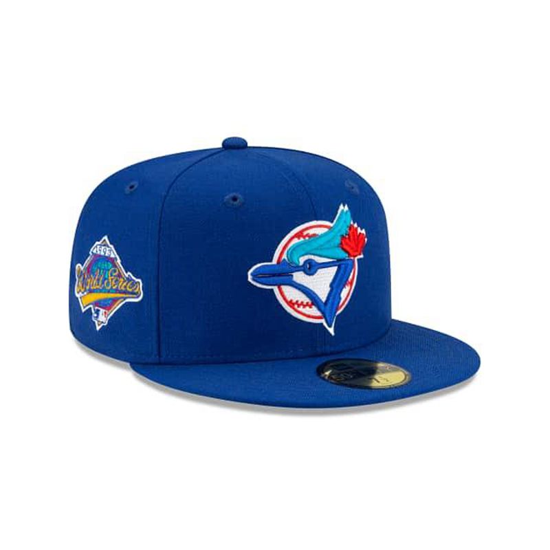 MLB Toronto Blue Jays Green Paisley Undervisor 59Fifty Fitted (LNL4470) - Blue New Era Caps